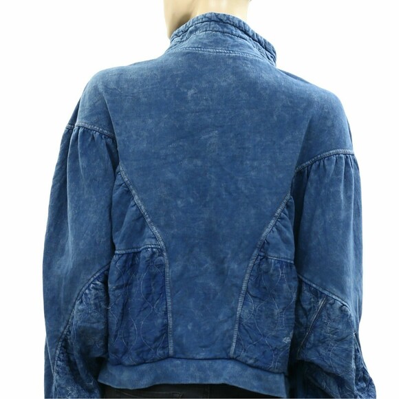 Out From Under Urban Outfitters Phoenix Quilted Half-Zip Sweatshirt Top L 226637 - Picture 6 of 7